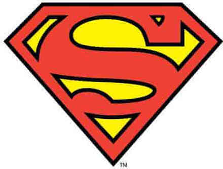 DC Originals Official Superman Shield Men's T-Shirt - White - XL