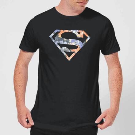 DC Originals Floral Superman Men's T-Shirt - Black - L