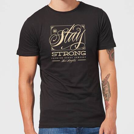 Stay Strong Deming Men's T-Shirt - Black - 4XL - Black