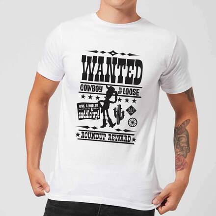 Toy Story Wanted Poster Men's T-Shirt - White - XL