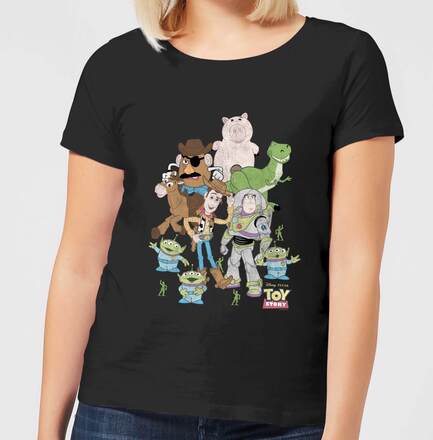 Toy Story Group Shot Women's T-Shirt - Black - L