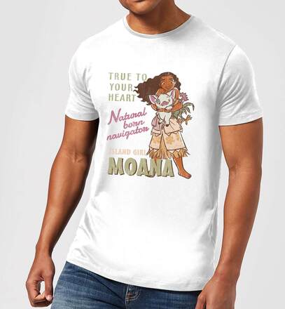 Disney Moana Natural Born Navigator Men's T-Shirt - White - M - White