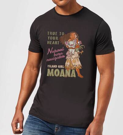 Disney Moana Natural Born Navigator Men's T-Shirt - Black - XXL - Black