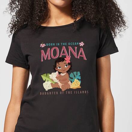 Moana Born In The Ocean Women's T-Shirt - Black - XL