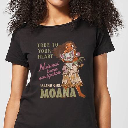 Moana Natural Born Navigator Women's T-Shirt - Black - L