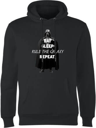 Star Wars Eat Sleep Rule The Galaxy Repeat Hoodie - Black - S