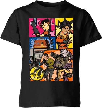 Star Wars Rebels Comic Strip Kids' T-Shirt - Black - 7-8 Years