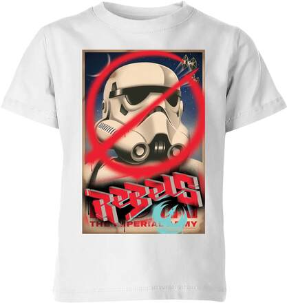 Star Wars Rebels Poster Kids' T-Shirt - White - 7-8 Years - White