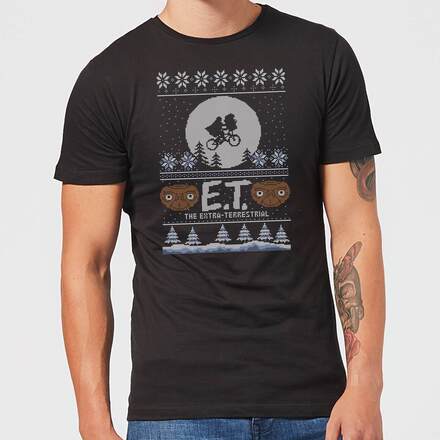 E.T. the Extra-Terrestrial Christmas Men's T-Shirt - Black - XXL