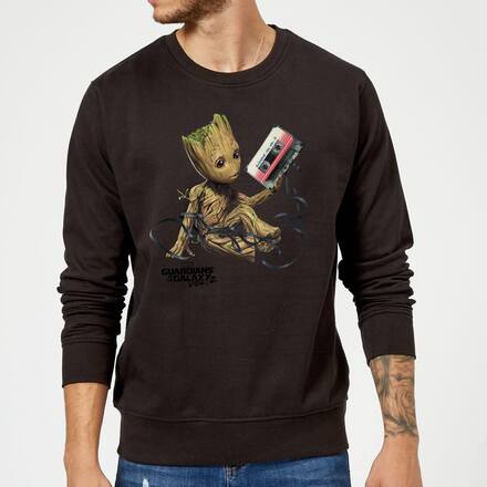Guardians Of The Galaxy Groot Tape Christmas Jumper - Black - M