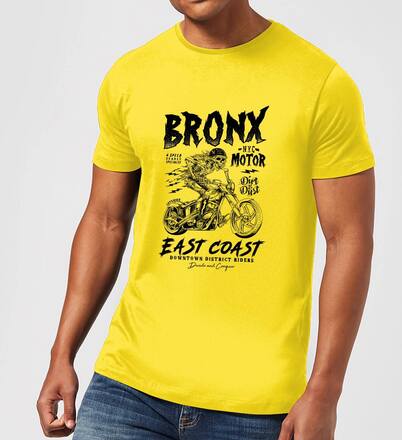 Bronx Motor Men's T-Shirt - Yellow - L - Yellow
