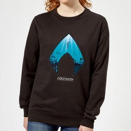 Aquaman Deep Women's Sweatshirt - Black - XS - Black
