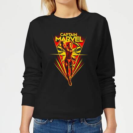 Captain Marvel Freefall Women's Sweatshirt - Black - XXL - Black