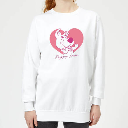 Scooby Doo Puppy Love Women's Sweatshirt - White - M - White