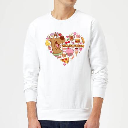 Scooby Doo Snacks Are My Valentine Sweatshirt - White - M - White