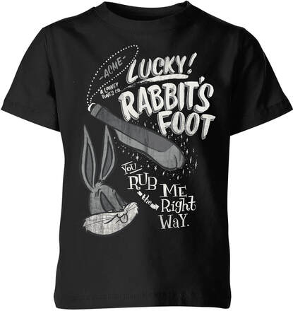 Looney Tunes ACME Lucky Rabbits Foot Kids' T-Shirt - Black - 7-8 Years - Black