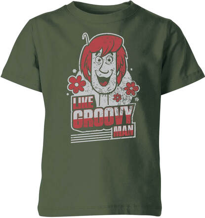 Scooby Doo Like, Groovy Man Kids' T-Shirt - Forest Green - 7-8 Years - Forest Green