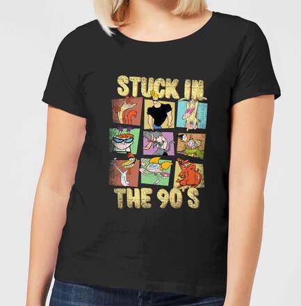 Cartoon Network Stuck In The 90s Women's T-Shirt - Black - XL
