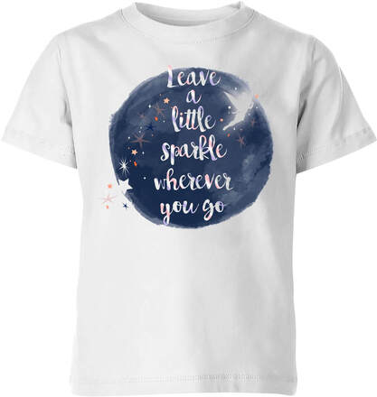 Disney Leave A Little Sparkle Kids' T-Shirt - White - 5-6 Years