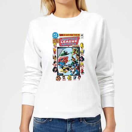 Justice League Crisis On Earth-Prime Cover Women's Sweatshirt - White - XL - White