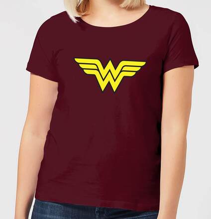 Justice League Wonder Woman Logo Women's T-Shirt - Burgundy - XL
