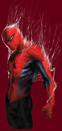 Marvel Spider-man Web Wrap Men's T-Shirt - Burgundy - S