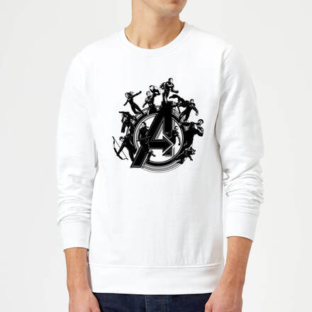 Avengers Endgame Hero Circle Sweatshirt - White - L - White