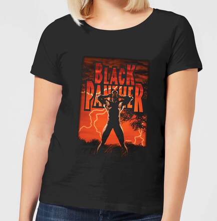 Marvel Universe Wakanda Lightning Women's T-Shirt - Black - S