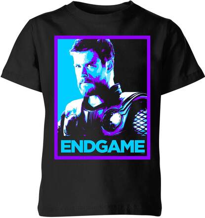 Avengers Endgame Thor Poster Kids' T-Shirt - Black - 9-10 Years