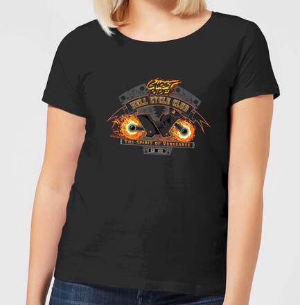 Marvel Ghost Rider Hell Cycle Club Women's T-Shirt - Black - L - Black