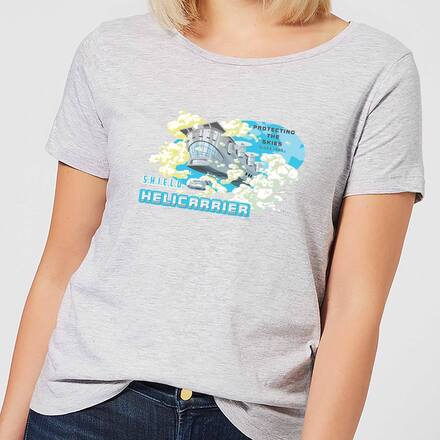 Marvel S.H.I.E.L.D. Helicarrier Mobile HQ Women's T-Shirt - Grey - XS