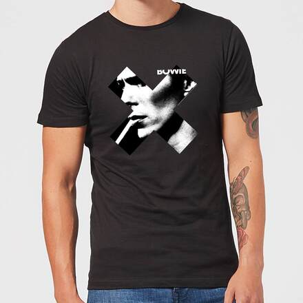 David Bowie X Smoke Men's T-Shirt - Black - 4XL