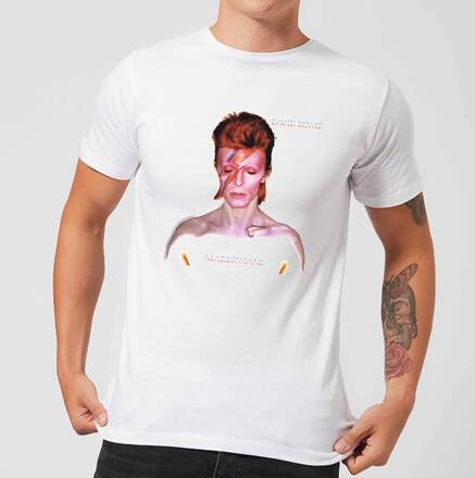 David Bowie Aladdin Sane Cover Men's T-Shirt - White - 5XL