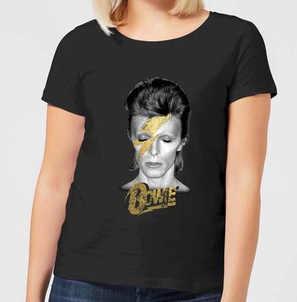 David Bowie Aladdin Sane On Black Women's T-Shirt - Black - 3XL