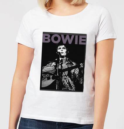 David Bowie Rock 2 Women's T-Shirt - White - L - White