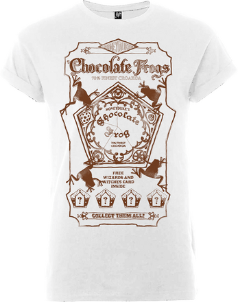 Harry Potter Honeydukes Sepia Chocolate Frogs Women's White T-Shirt - L
