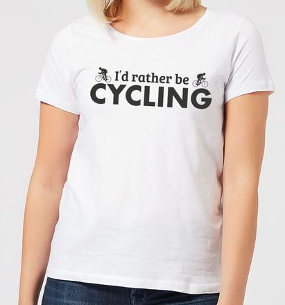 I'd Rather be Cycling Women's T-Shirt - White - XXL - White