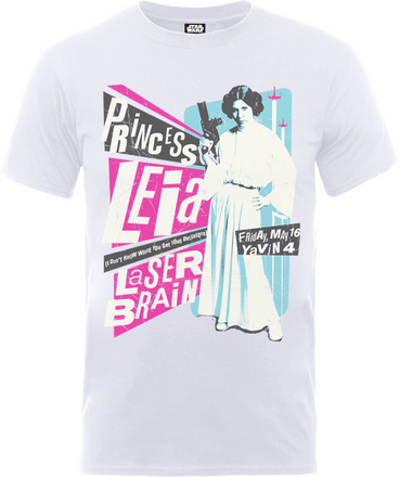 Star Wars Princess Leia Rock Poster T-Shirt - White - S - White
