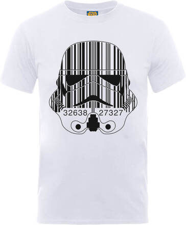 Star Wars Stormtrooper Barcode T-Shirt - White - XXL