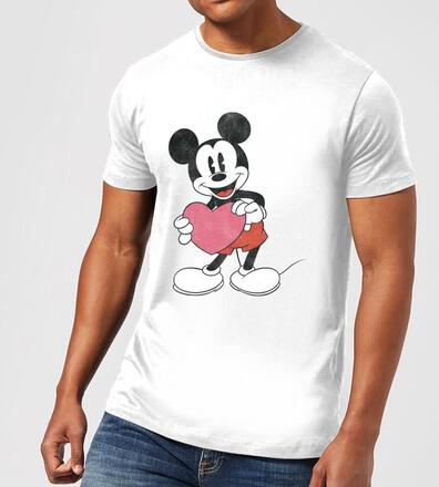 Disney Mickey Mouse Heart Gift T-Shirt - White - XL - White