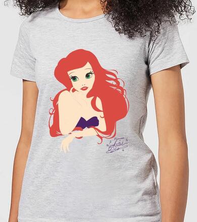 Disney Princess Colour Silhouette Ariel Women's T-Shirt - Grey - S