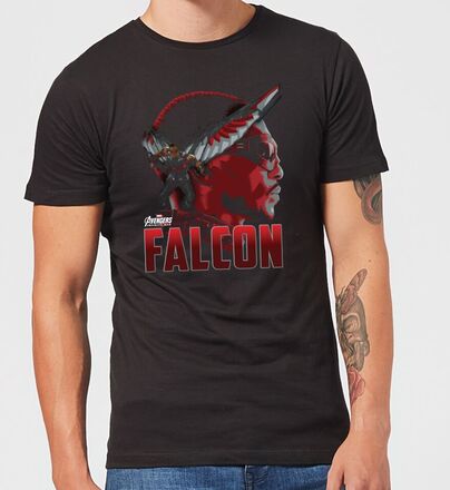 Avengers Falcon Men's T-Shirt - Black - XXL