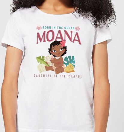 Moana Born In The Ocean Women's T-Shirt - White - S - White