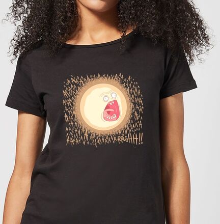 Rick and Morty Screaming Sun Women's T-Shirt - Black - XL