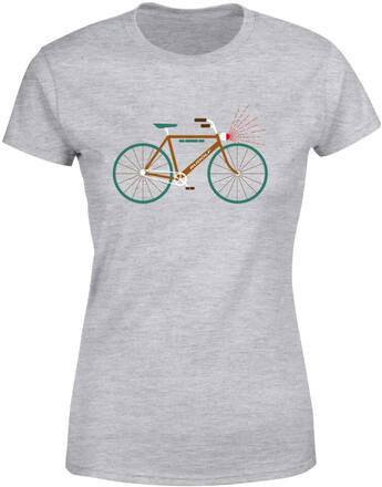 Rudolph Bike Women's Christmas T-Shirt - Grey - L - Grey