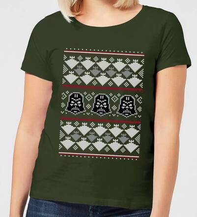 Star Wars Imperial Darth Vader Women's Christmas T-Shirt - Forest Green - XL - Forest Green