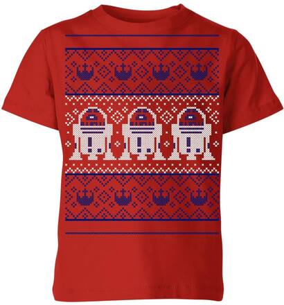 Star Wars R2-D2 Knit Kids' Christmas T-Shirt - Red - 11-12 Years - Red