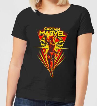 Captain Marvel Freefall Women's T-Shirt - Black - XL - Black