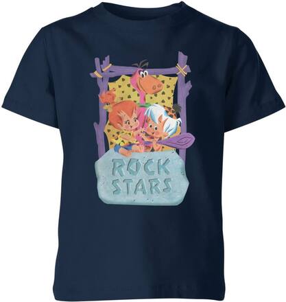 The Flintstones Rock Stars Kids' T-Shirt - Navy - 7-8 Years - Navy