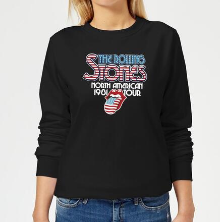 Rolling Stones 81 Tour Logo Women's Sweatshirt - Black - S - Black
